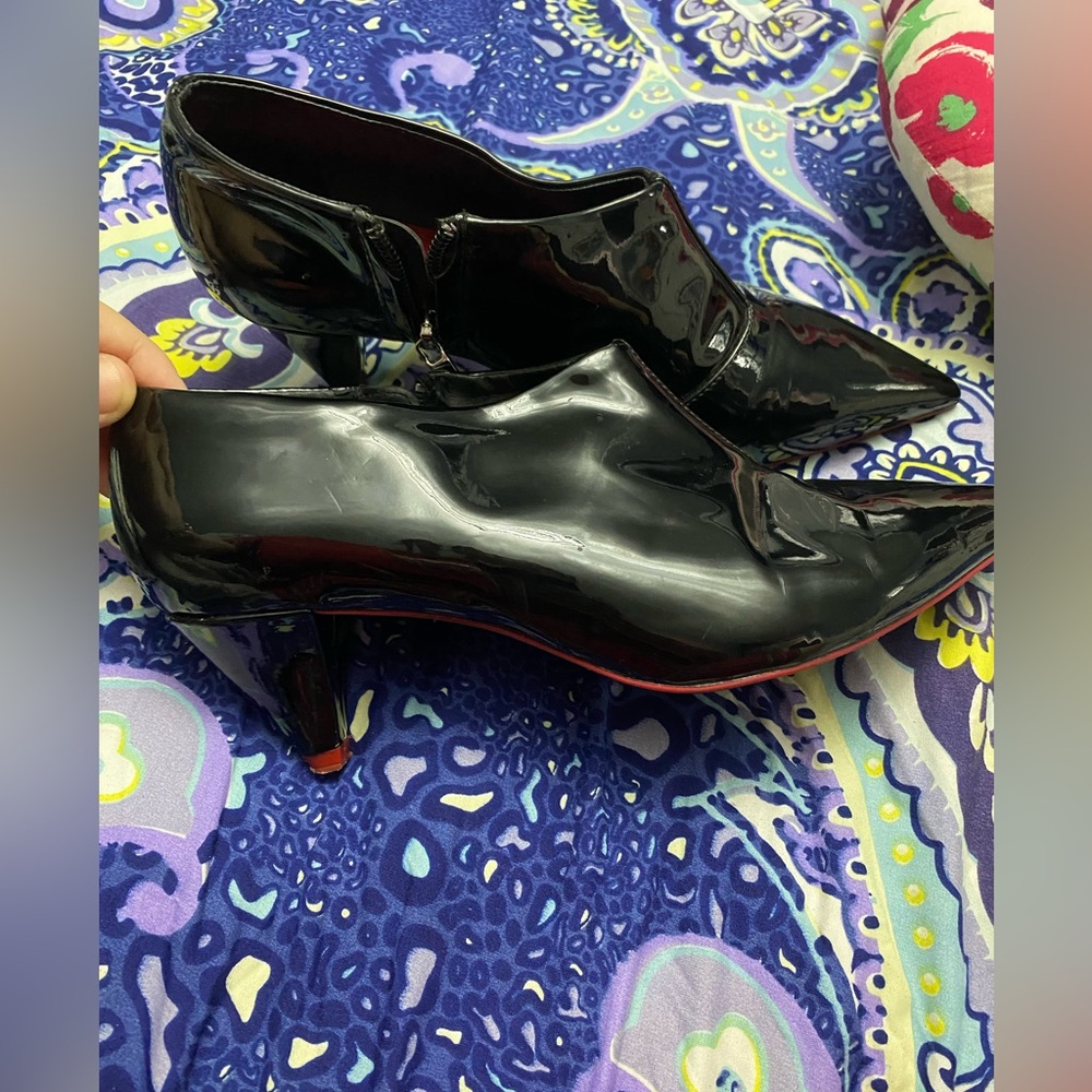 Zara black booties size 38
